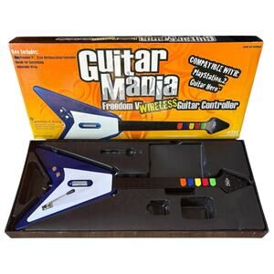 Blue Guitar Mania Freedom V Wireless PS2 Controller TAC - Untested TP-PSII669C